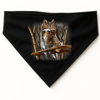 Wildlife - Owl Perched USA-Made Doggie Bandana