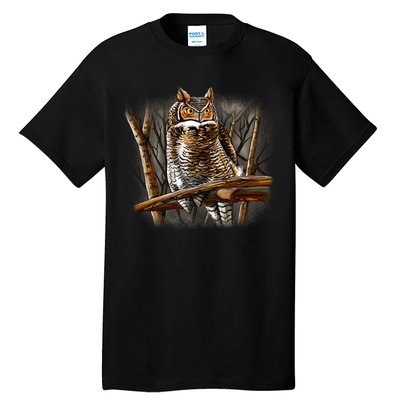 Wildlife - Owl Perched Tall T-Shirt