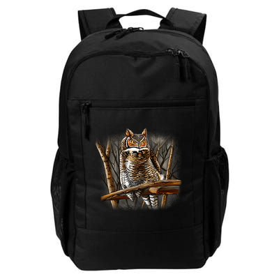 Wildlife - Owl Perched Daily Commute Backpack