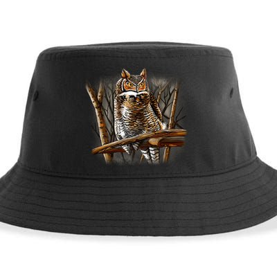 Wildlife - Owl Perched Sustainable Bucket Hat