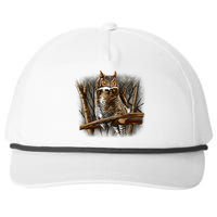 Wildlife - Owl Perched Snapback Five-Panel Rope Hat