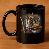 Wildlife - Owl Perched 11oz C Handle Ceramic Mug