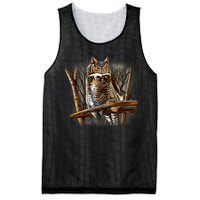 Wildlife - Owl Perched Mesh Reversible Basketball Jersey Tank