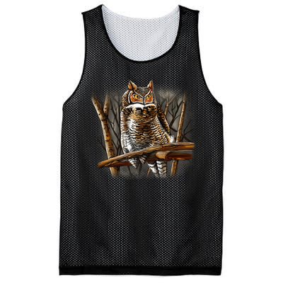 Wildlife - Owl Perched Mesh Reversible Basketball Jersey Tank