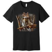 Wildlife - Owl Perched Premium T-Shirt