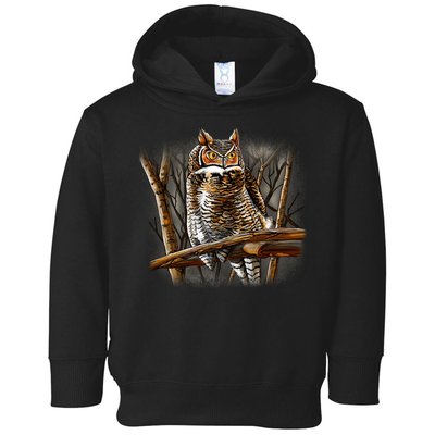 Wildlife - Owl Perched Toddler Hoodie