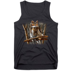 Wildlife - Owl Perched Tank Top