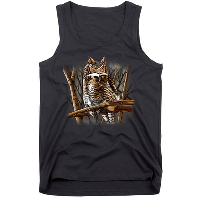 Wildlife - Owl Perched Tank Top