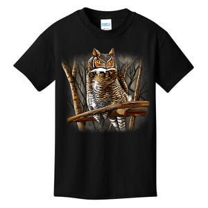 Wildlife - Owl Perched Kids T-Shirt