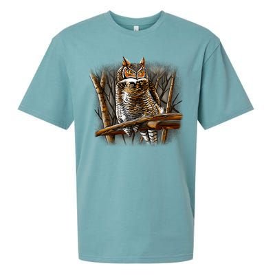 Wildlife - Owl Perched Sueded Cloud Jersey T-Shirt