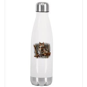 Wildlife - Owl Perched Stainless Steel Insulated Water Bottle