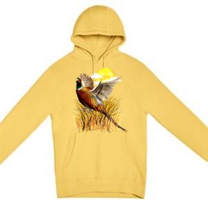 Wildlife - Pheasant Bird Portrait Premium Pullover Hoodie