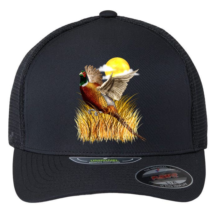 Wildlife - Pheasant Bird Portrait Flexfit Unipanel Trucker Cap