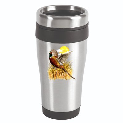 Wildlife - Pheasant Bird Portrait 16oz Travel Tumbler