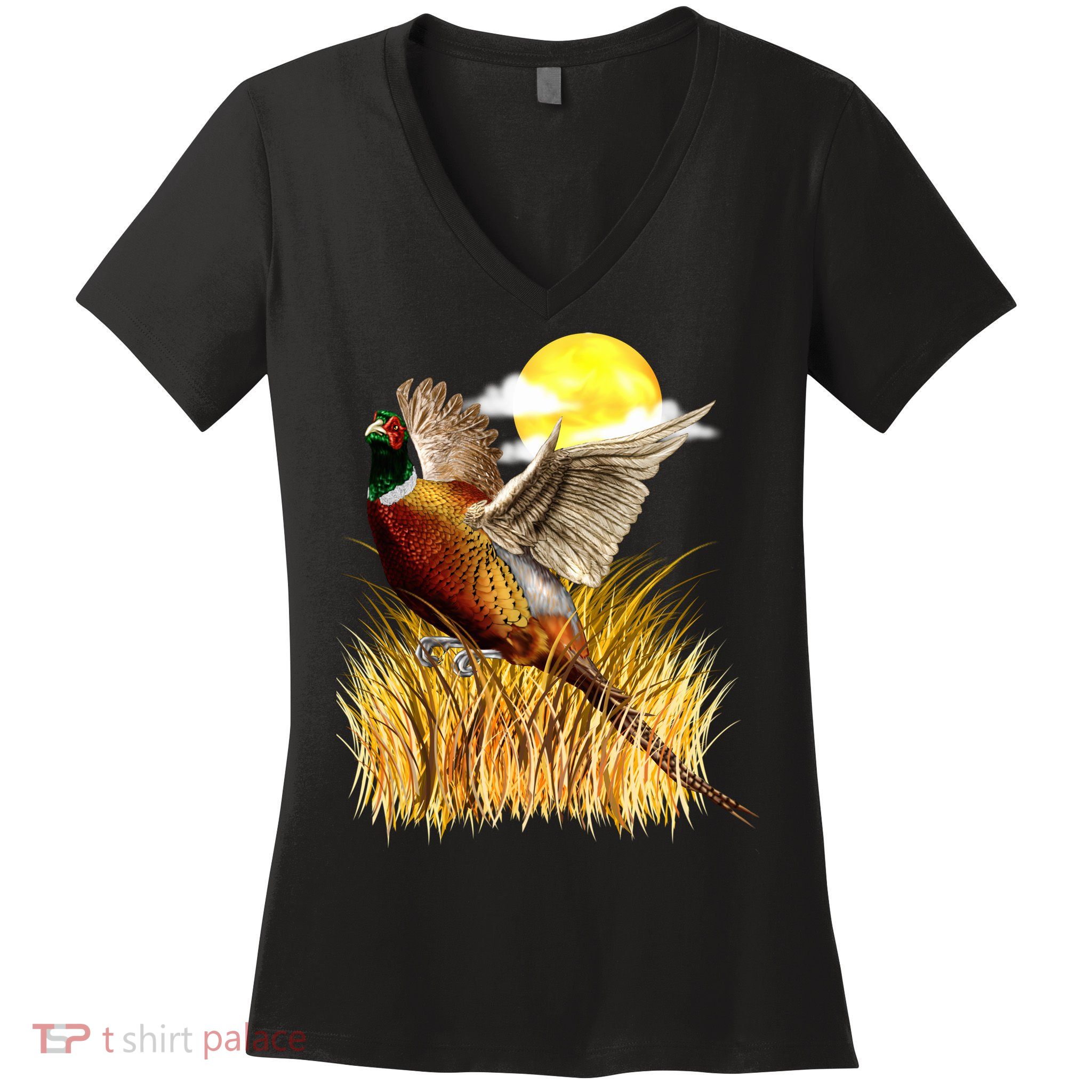 Wildlife - Pheasant Bird Portrait Women's V-Neck T-Shirt