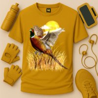 Wildlife - Pheasant Bird Portrait Cooling Performance Crew T-Shirt