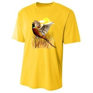 Wildlife - Pheasant Bird Portrait Youth Performance Sprint T-Shirt