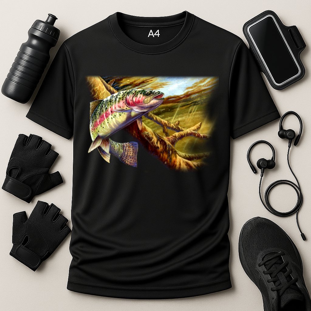Wildlife - Rainbow Trout Cooling Performance Crew T-Shirt
