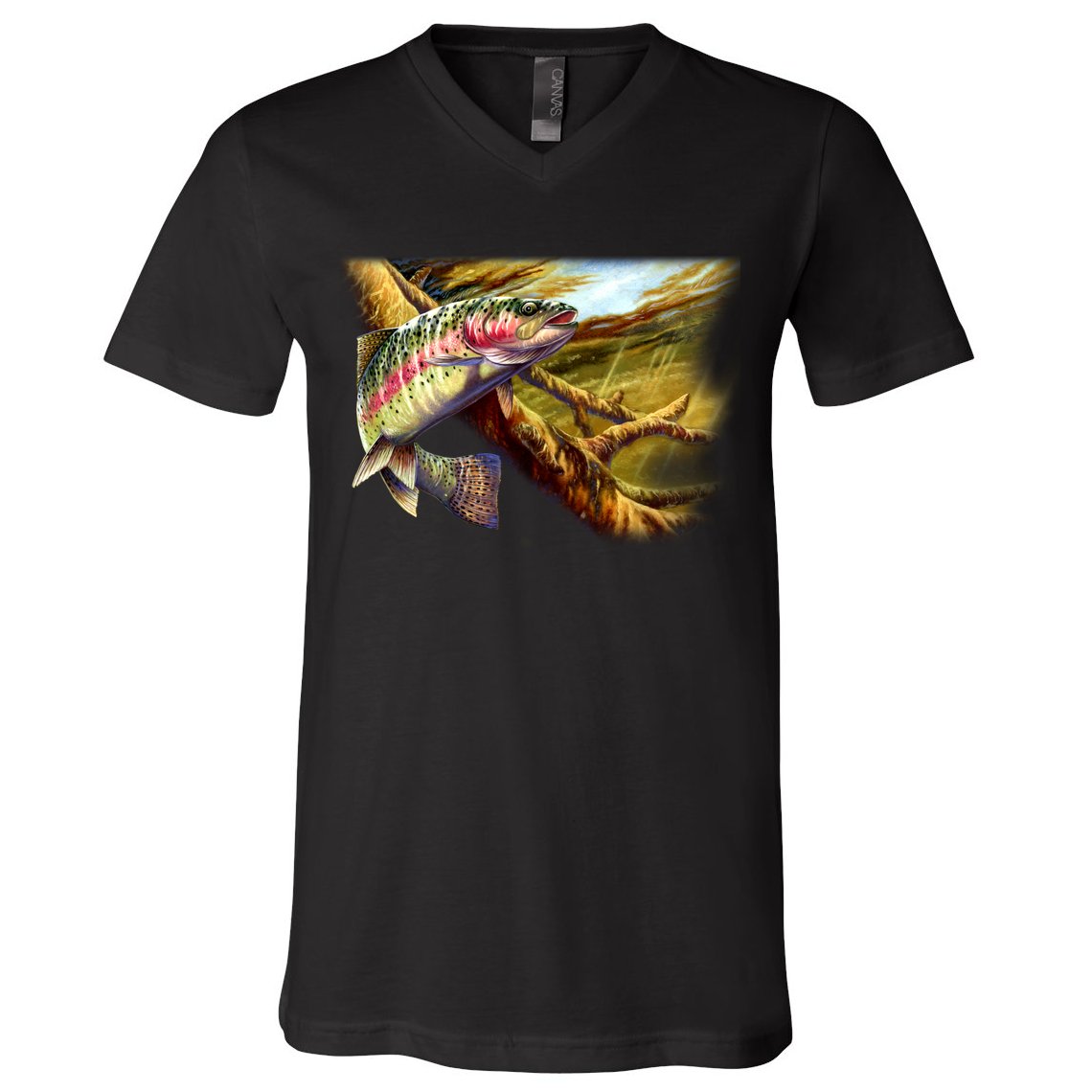 Wildlife - Rainbow Trout V-Neck T-Shirt