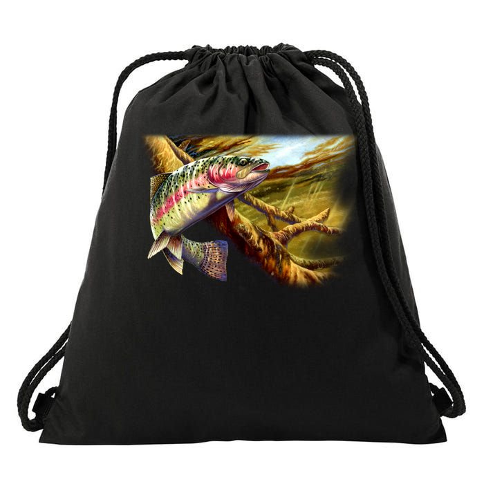 Wildlife - Rainbow Trout Drawstring Bag