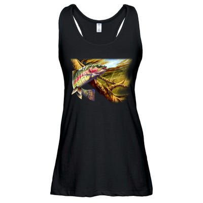 Wildlife - Rainbow Trout Ladies Essential Flowy Tank