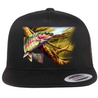 Wildlife - Rainbow Trout Flat Bill Trucker Hat