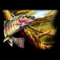 Wildlife - Rainbow Trout Flat Bill Trucker Hat