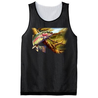 Wildlife - Rainbow Trout Mesh Reversible Basketball Jersey Tank