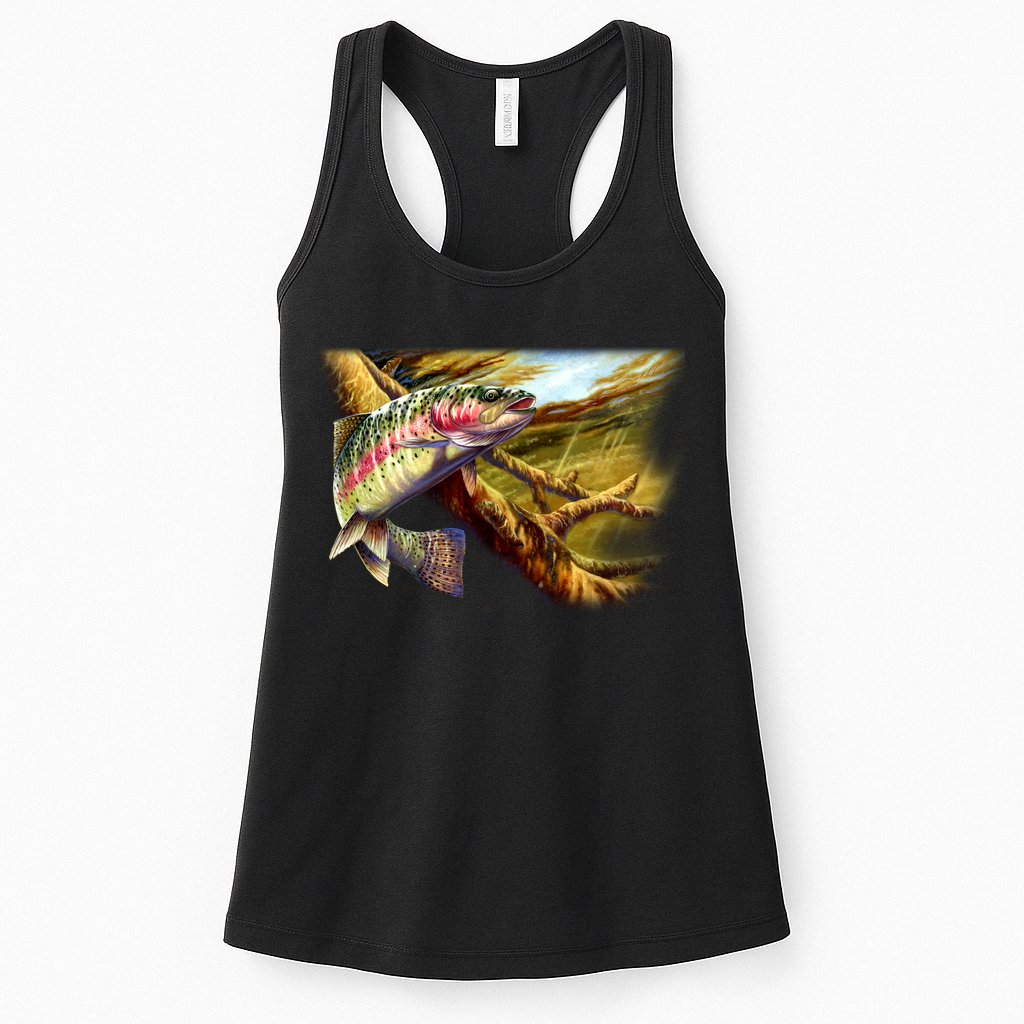 Wildlife - Rainbow Trout Womens Tank Top