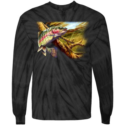 Wildlife - Rainbow Trout Tie-Dye Long Sleeve Shirt