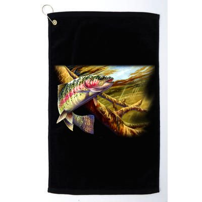 Wildlife - Rainbow Trout Platinum Collection Golf Towel