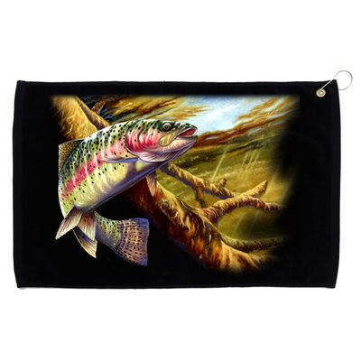 Wildlife - Rainbow Trout Grommeted Golf Towel