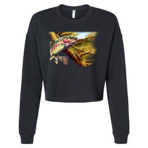 Wildlife - Rainbow Trout Cropped Pullover Crew