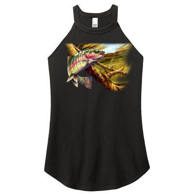 Wildlife - Rainbow Trout Women's Perfect Tri Rocker Tank