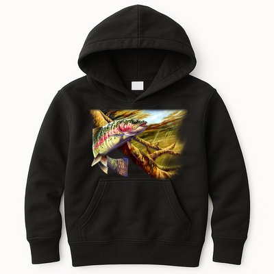 Wildlife - Rainbow Trout Kids Hoodie