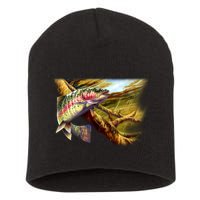 Wildlife - Rainbow Trout Short Acrylic Beanie