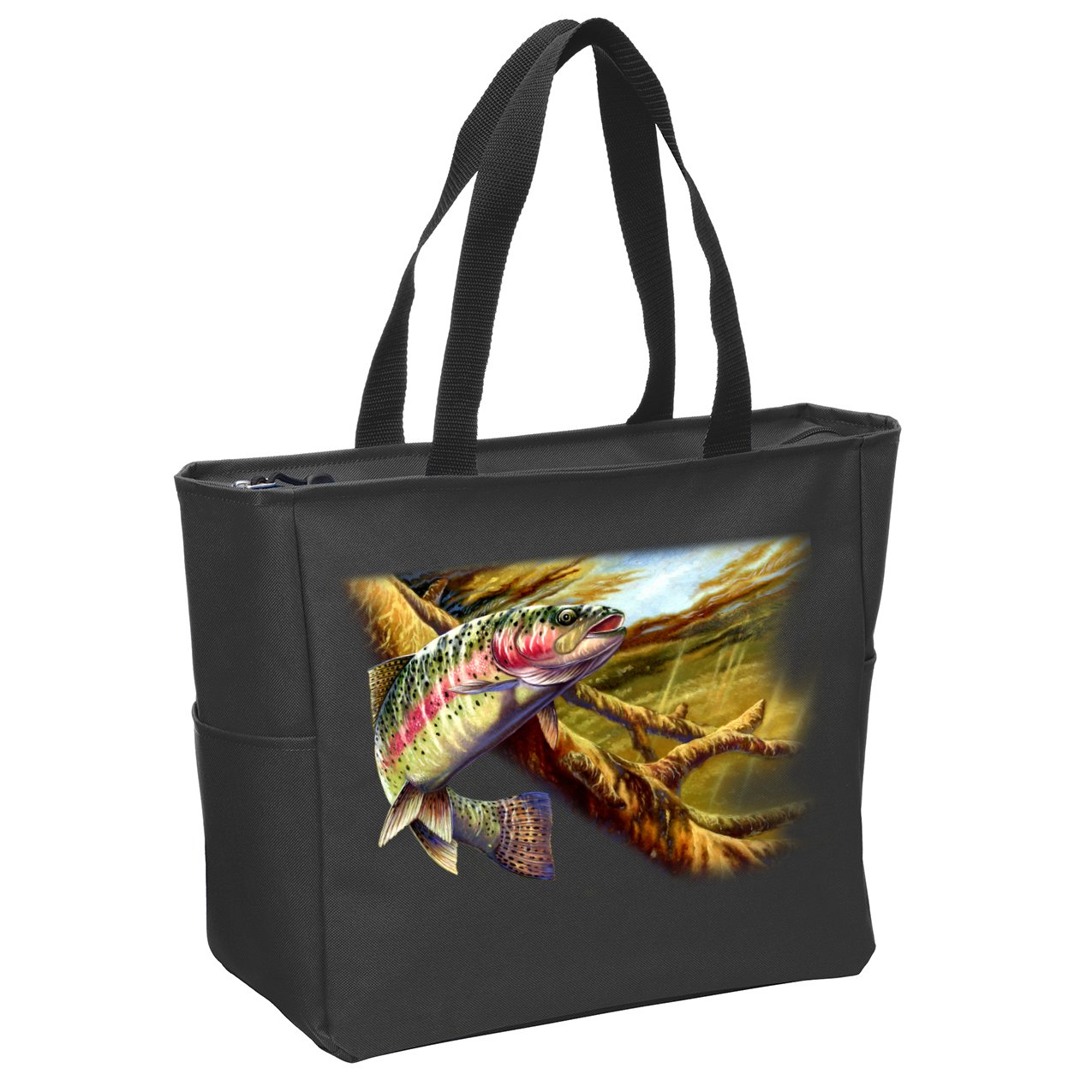 Wildlife - Rainbow Trout Zip Tote Bag