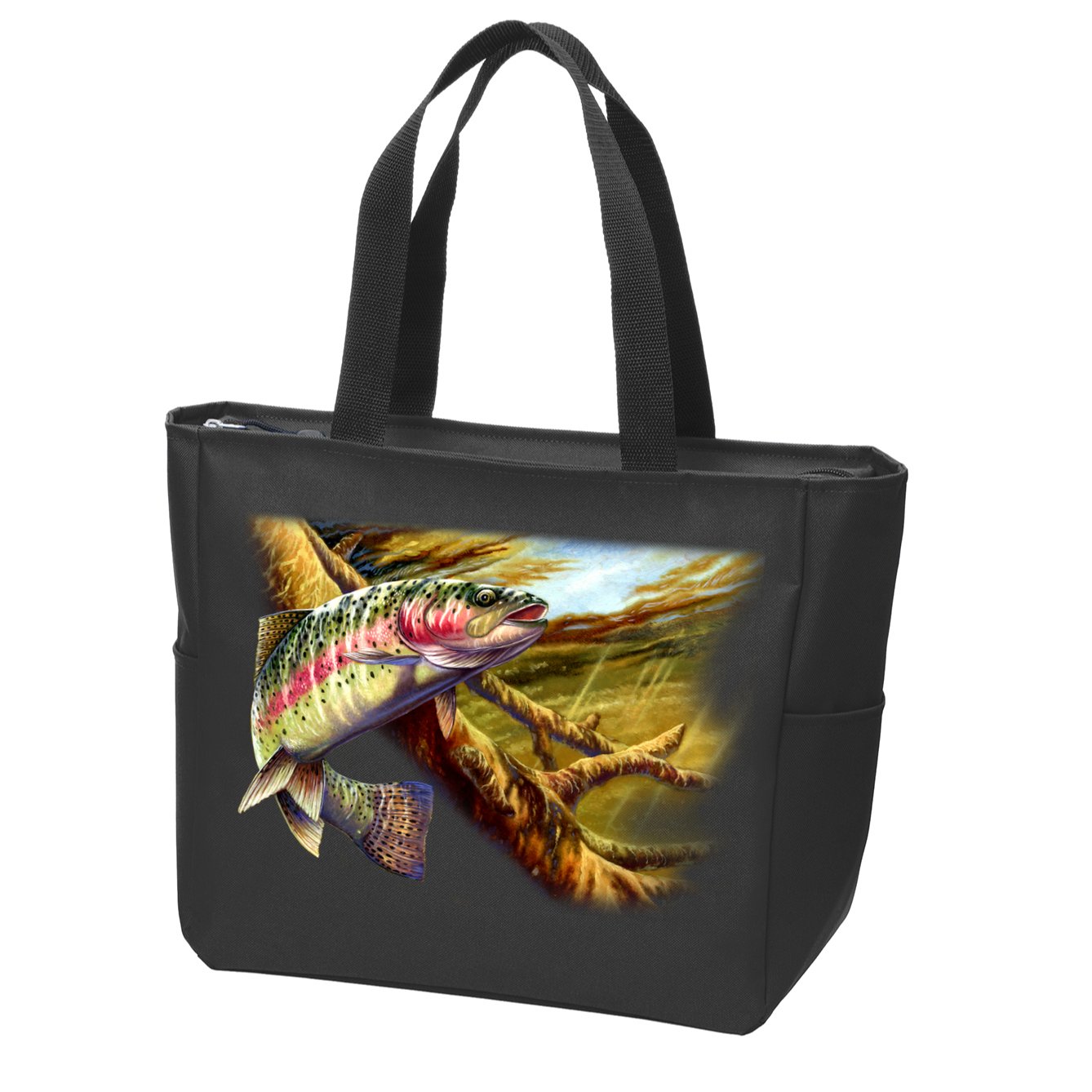 Wildlife - Rainbow Trout Zip Tote Bag