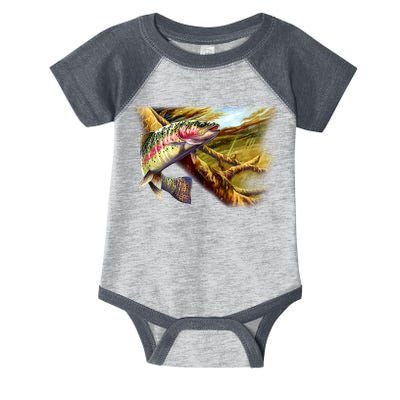 Wildlife - Rainbow Trout Infant Baby Jersey Bodysuit