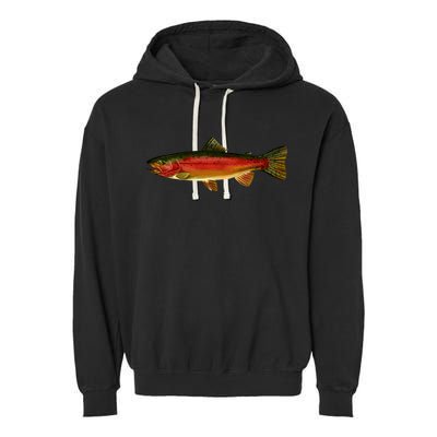 Wildlife - Rainbow Trout Side Garment-Dyed Fleece Hoodie