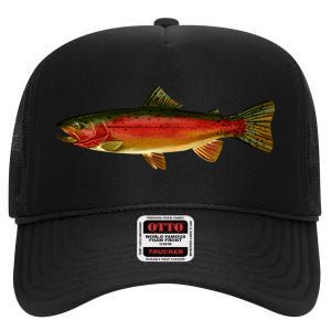 Wildlife - Rainbow Trout Side High Crown Mesh Back Trucker Hat