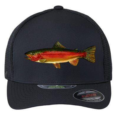 Wildlife - Rainbow Trout Side Flexfit Unipanel Trucker Cap