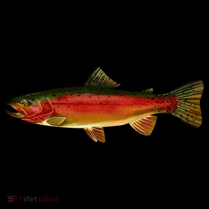 Wildlife - Rainbow Trout Side Premium T-Shirt