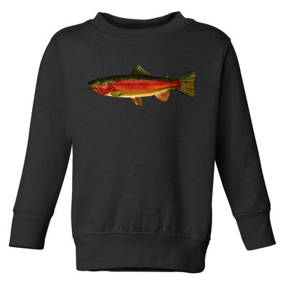 Wildlife - Rainbow Trout Side Toddler Sweatshirt