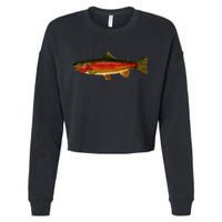 Wildlife - Rainbow Trout Side Cropped Pullover Crew