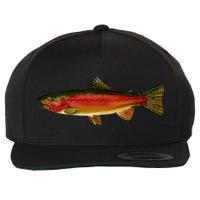 Wildlife - Rainbow Trout Side Wool Snapback Cap