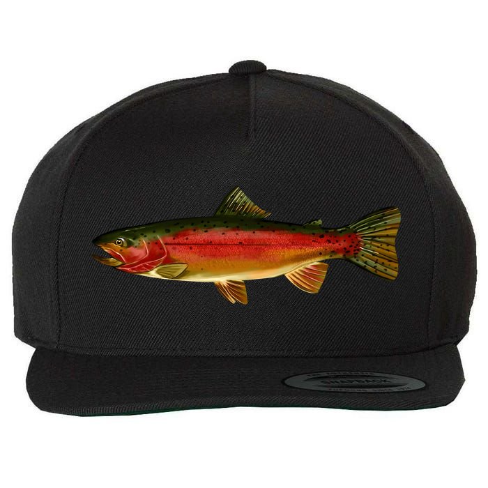 Wildlife - Rainbow Trout Side Wool Snapback Cap