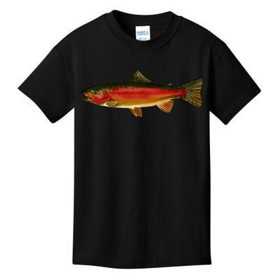 Wildlife - Rainbow Trout Side Kids T-Shirt