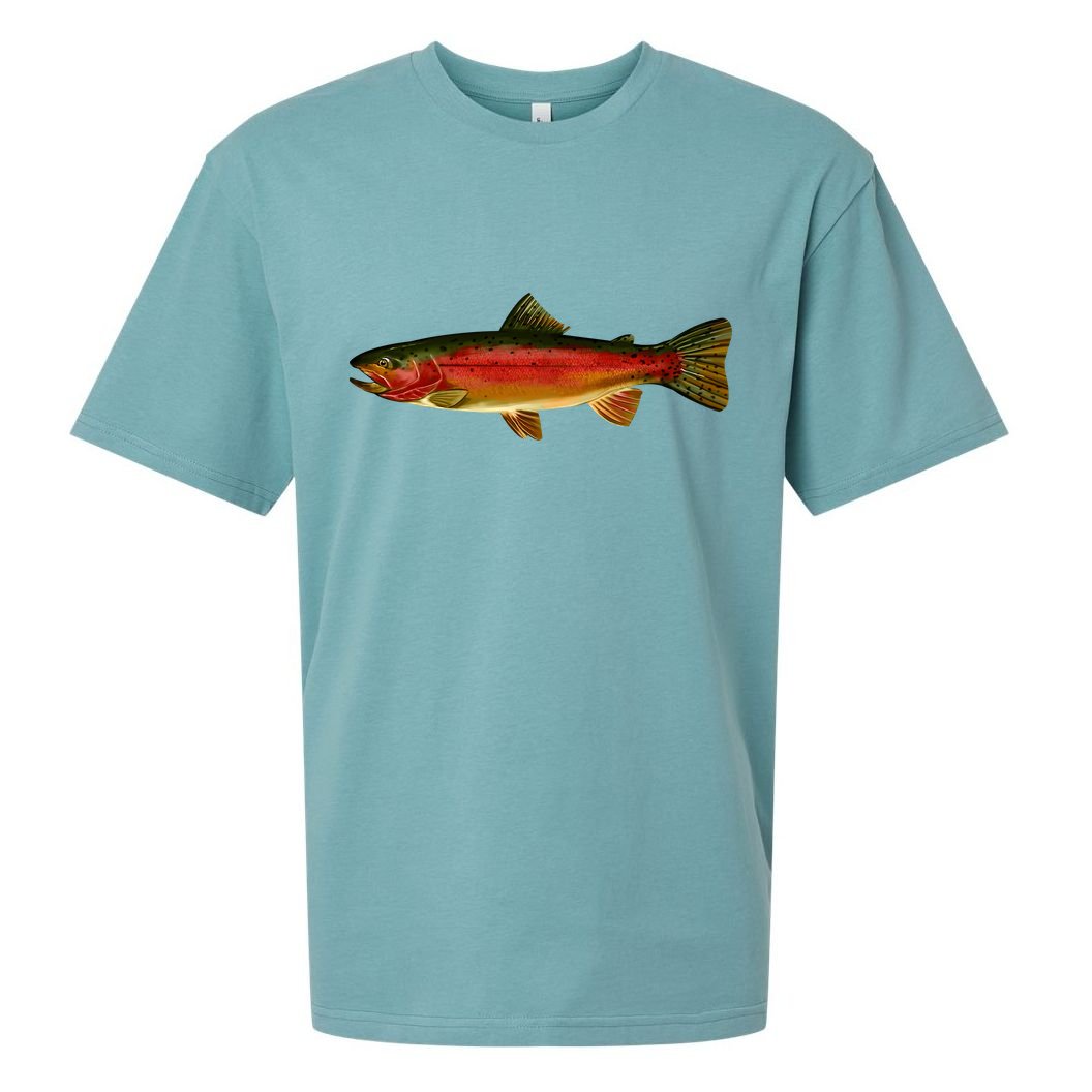Wildlife - Rainbow Trout Side Sueded Cloud Jersey T-Shirt