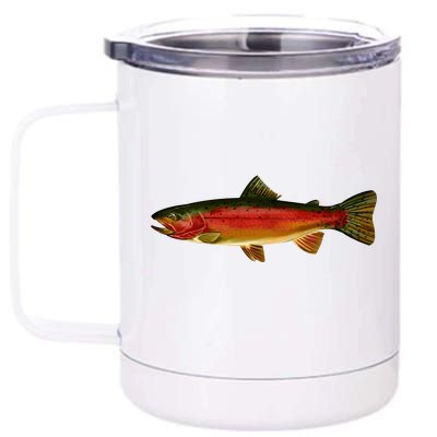 Wildlife - Rainbow Trout Side 12 oz Stainless Steel Tumbler Cup